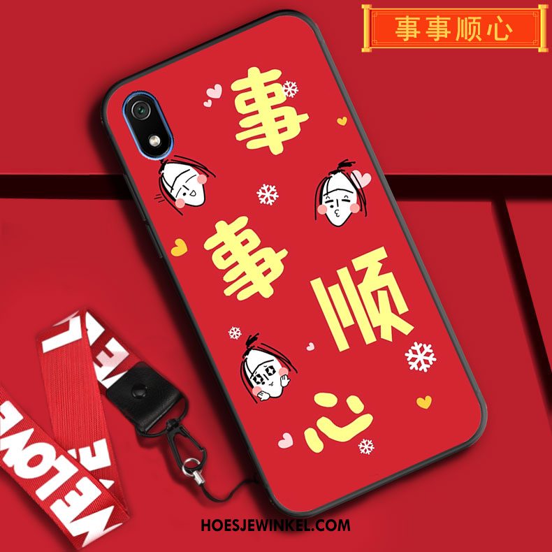 Xiaomi Redmi 7a Hoesje Bescherming All Inclusive Mobiele Telefoon, Xiaomi Redmi 7a Hoesje Spotprent Hoes Beige