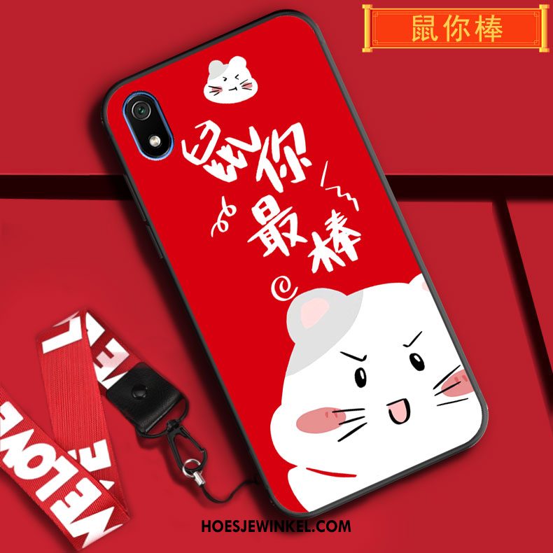 Xiaomi Redmi 7a Hoesje Bescherming All Inclusive Mobiele Telefoon, Xiaomi Redmi 7a Hoesje Spotprent Hoes Beige