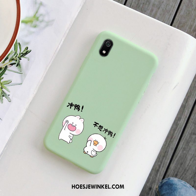 Xiaomi Redmi 7a Hoesje Mobiele Telefoon Anti-fall Scheppend, Xiaomi Redmi 7a Hoesje Groen Siliconen Beige