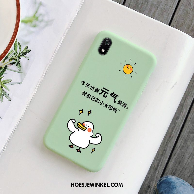 Xiaomi Redmi 7a Hoesje Mobiele Telefoon Anti-fall Scheppend, Xiaomi Redmi 7a Hoesje Groen Siliconen Beige