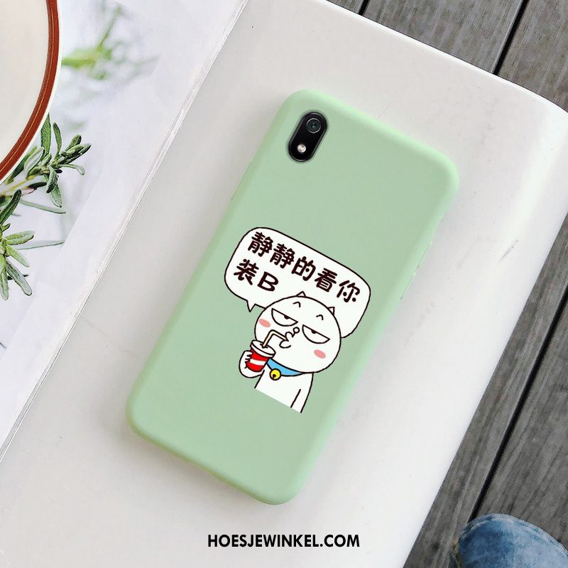 Xiaomi Redmi 7a Hoesje Mobiele Telefoon Anti-fall Scheppend, Xiaomi Redmi 7a Hoesje Groen Siliconen Beige