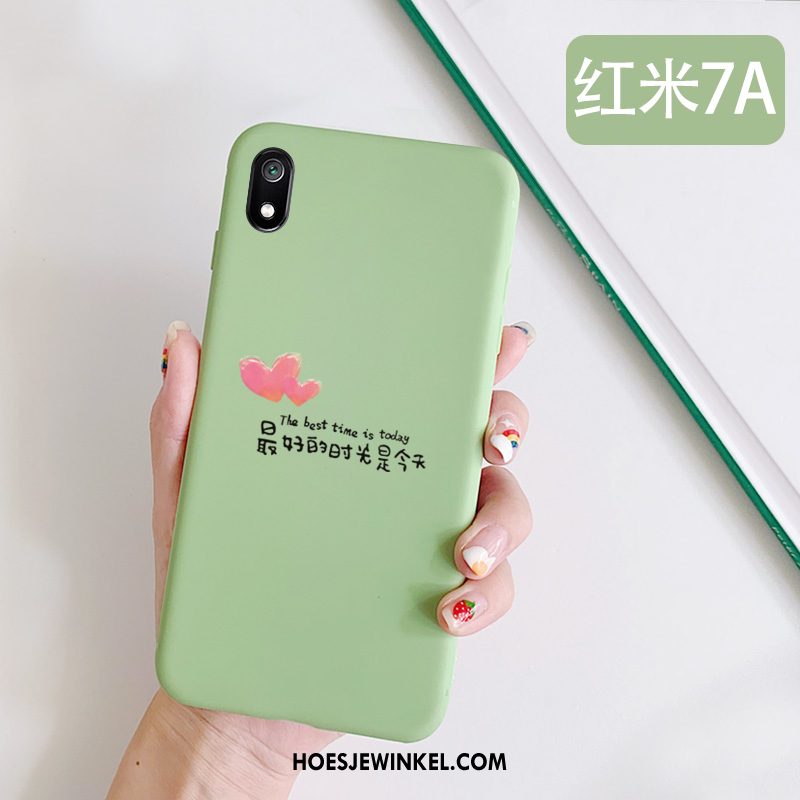 Xiaomi Redmi 7a Hoesje Mobiele Telefoon Rood Groen, Xiaomi Redmi 7a Hoesje Vers Hoes Beige