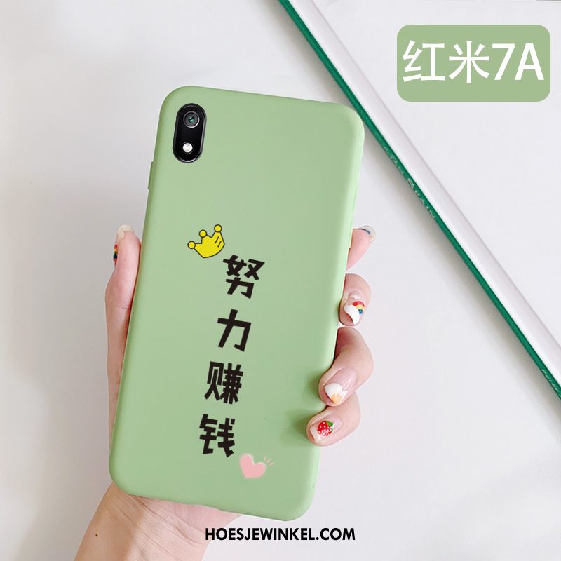 Xiaomi Redmi 7a Hoesje Mobiele Telefoon Rood Groen, Xiaomi Redmi 7a Hoesje Vers Hoes Beige