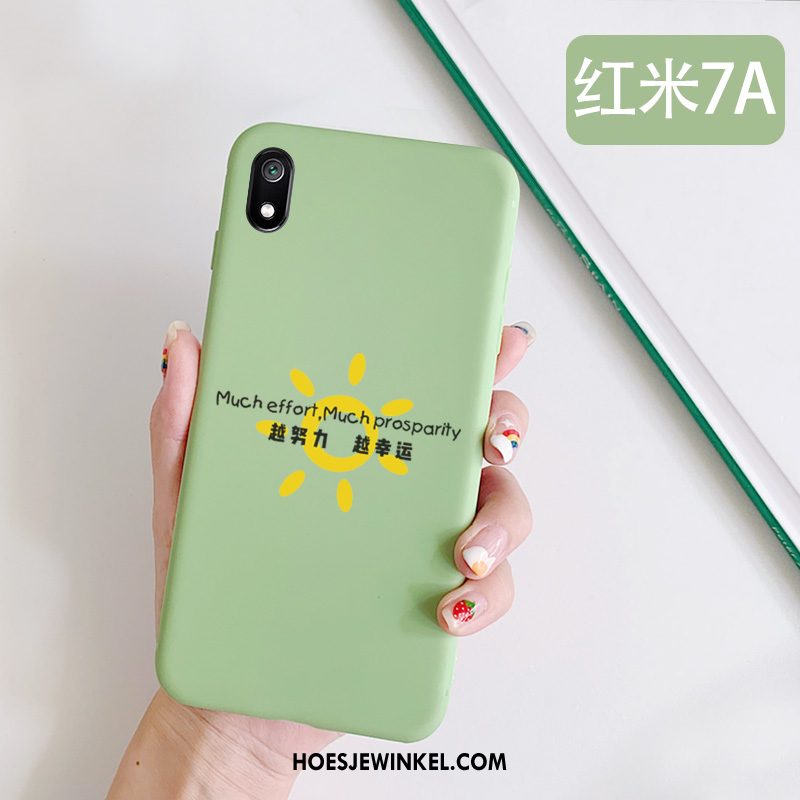 Xiaomi Redmi 7a Hoesje Mobiele Telefoon Rood Groen, Xiaomi Redmi 7a Hoesje Vers Hoes Beige