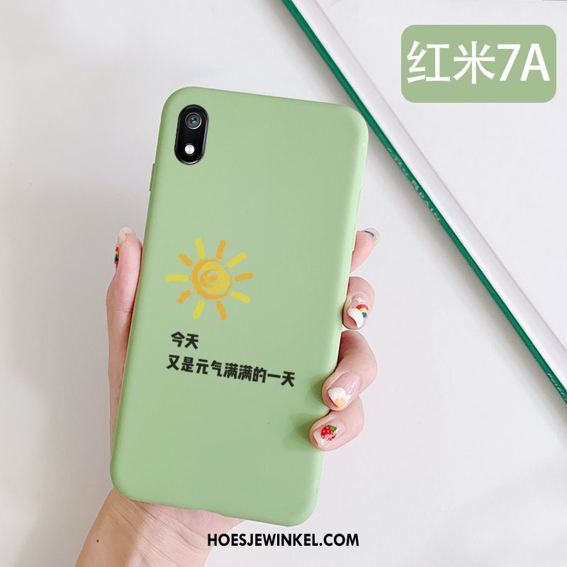 Xiaomi Redmi 7a Hoesje Mobiele Telefoon Rood Groen, Xiaomi Redmi 7a Hoesje Vers Hoes Beige