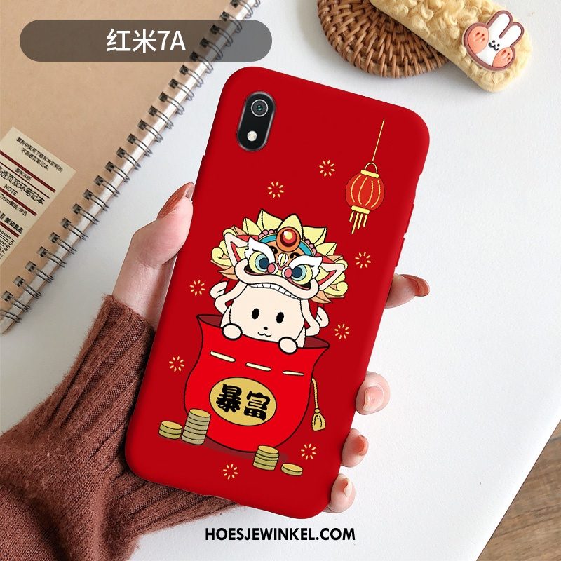 Xiaomi Redmi 7a Hoesje Trend Bescherming Mobiele Telefoon, Xiaomi Redmi 7a Hoesje Scheppend Rat Beige