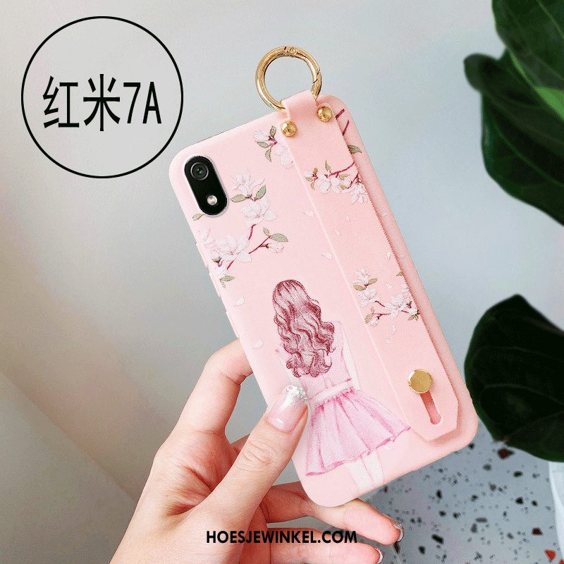 Xiaomi Redmi 7a Hoesje Zacht Anti-fall Hoes, Xiaomi Redmi 7a Hoesje Net Red Mobiele Telefoon Beige