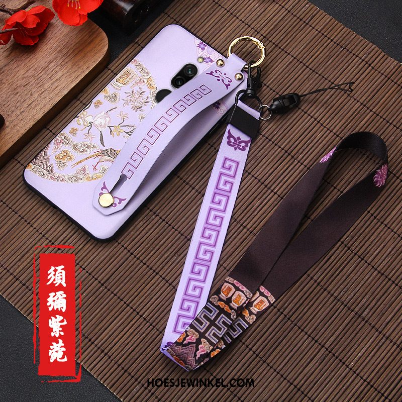 Xiaomi Redmi 8 Hoesje Anti-fall Chinese Stijl Mobiele Telefoon, Xiaomi Redmi 8 Hoesje Scheppend Reliëf Beige