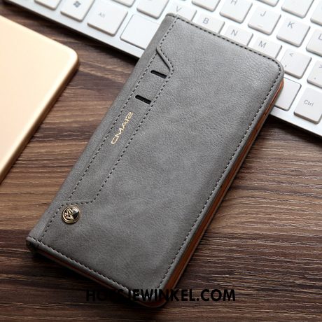 Xiaomi Redmi 8 Hoesje Bescherming Hoes Kaart, Xiaomi Redmi 8 Hoesje Mobiele Telefoon Leren Etui