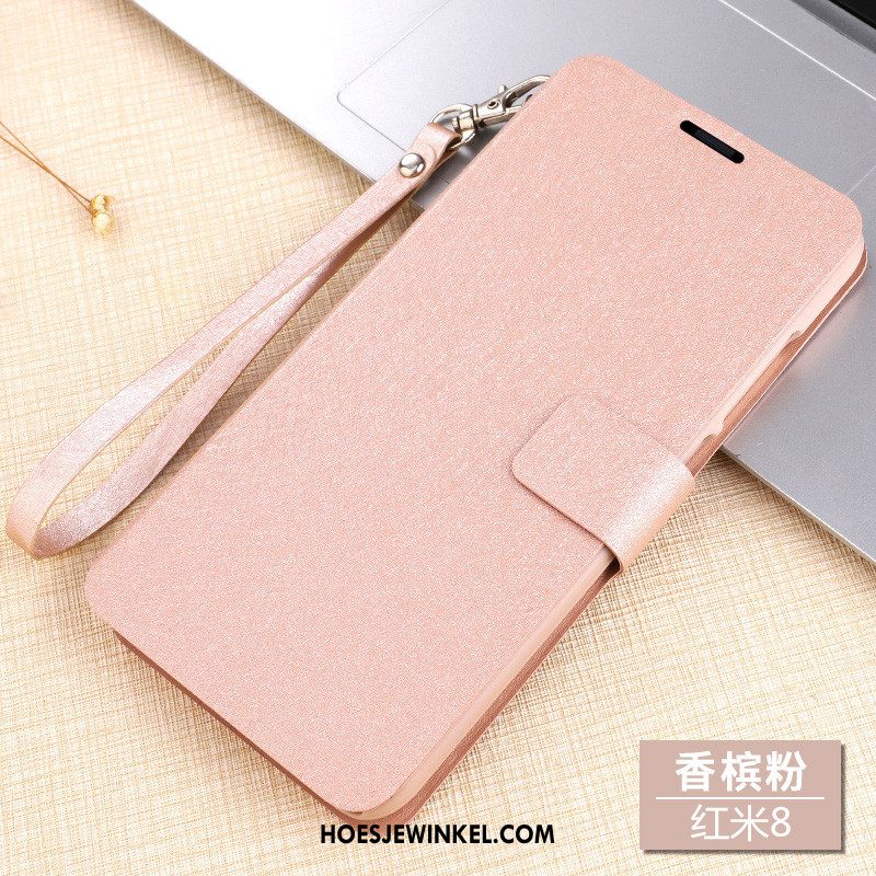 Xiaomi Redmi 8 Hoesje Clamshell Anti-fall Mobiele Telefoon, Xiaomi Redmi 8 Hoesje Trend All Inclusive Beige