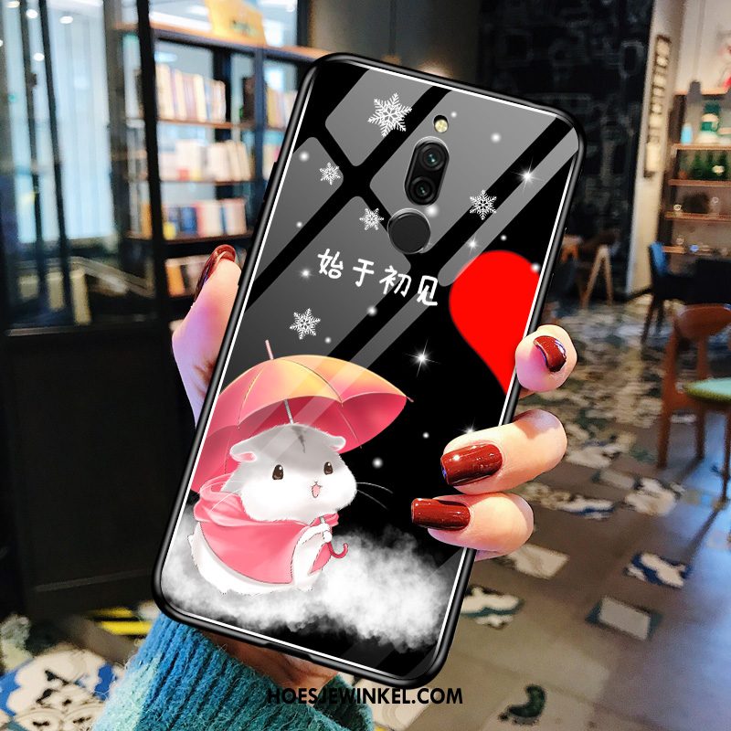 Xiaomi Redmi 8 Hoesje Lovers Spiegel Bescherming, Xiaomi Redmi 8 Hoesje Anti-fall Mobiele Telefoon Beige