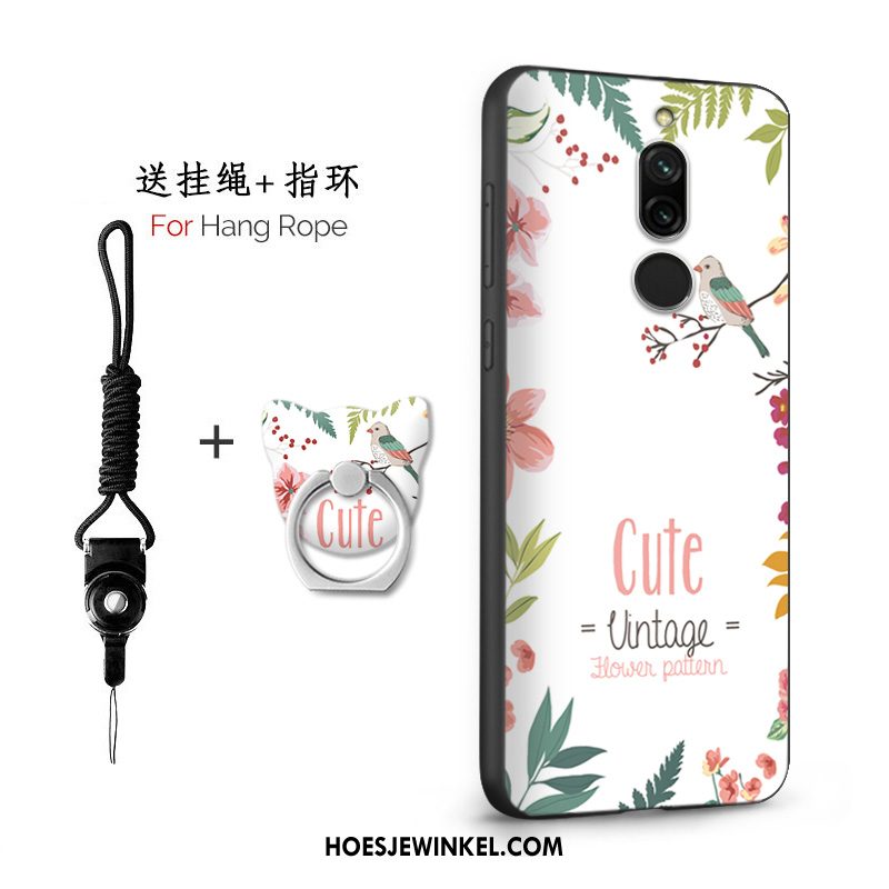 Xiaomi Redmi 8 Hoesje Mini Siliconen Rood, Xiaomi Redmi 8 Hoesje Anti-fall Chinese Stijl Beige