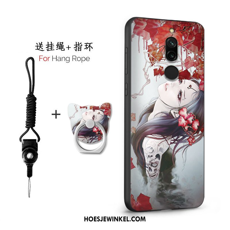 Xiaomi Redmi 8 Hoesje Mini Siliconen Rood, Xiaomi Redmi 8 Hoesje Anti-fall Chinese Stijl Beige