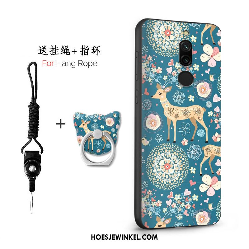 Xiaomi Redmi 8 Hoesje Mini Siliconen Rood, Xiaomi Redmi 8 Hoesje Anti-fall Chinese Stijl Beige