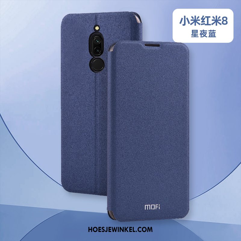 Xiaomi Redmi 8 Hoesje Zacht Persoonlijk Leren Etui, Xiaomi Redmi 8 Hoesje Nieuw All Inclusive Beige