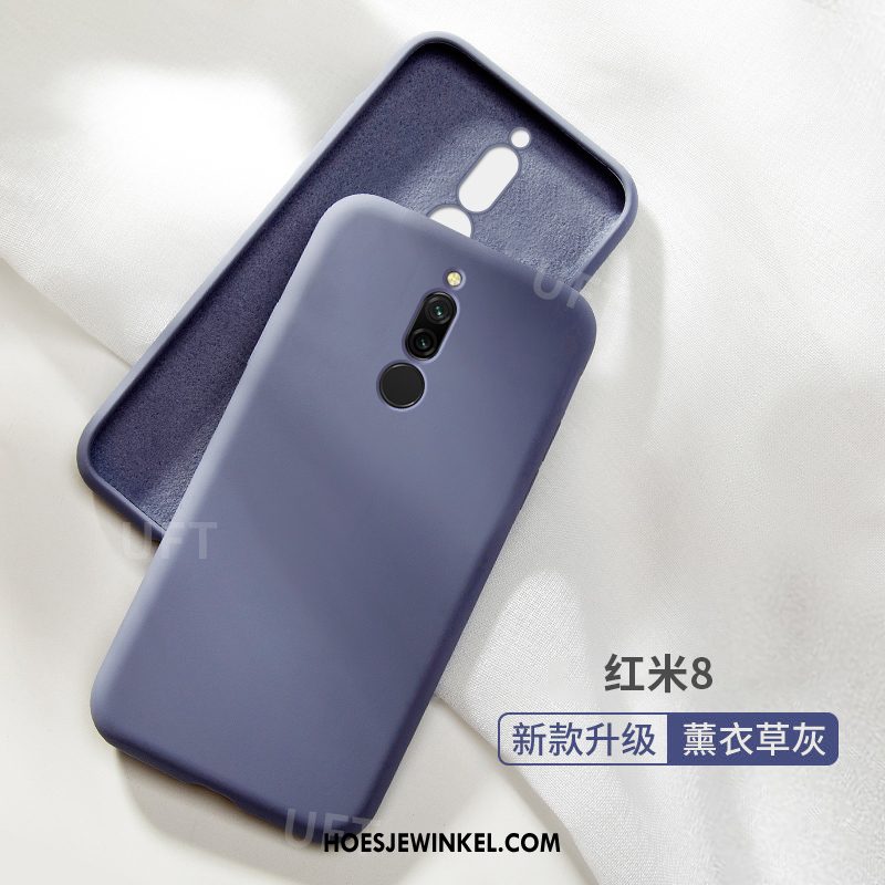 Xiaomi Redmi 8 Hoesje Zacht Siliconen Dun, Xiaomi Redmi 8 Hoesje Mobiele Telefoon Rood Beige