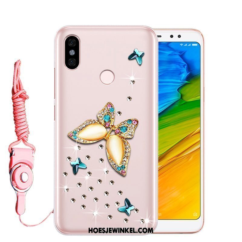 Xiaomi Redmi Note 5 Hoesje All Inclusive Bescherming Zacht, Xiaomi Redmi Note 5 Hoesje Hoes Rood Beige