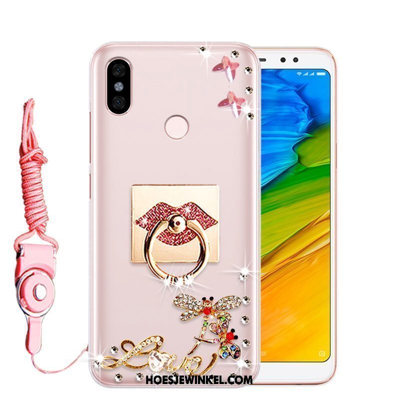 Xiaomi Redmi Note 5 Hoesje All Inclusive Bescherming Zacht, Xiaomi Redmi Note 5 Hoesje Hoes Rood Beige