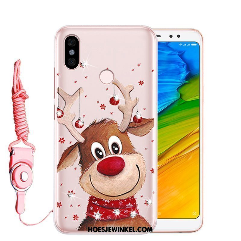 Xiaomi Redmi Note 5 Hoesje All Inclusive Bescherming Zacht, Xiaomi Redmi Note 5 Hoesje Hoes Rood Beige