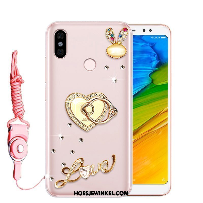 Xiaomi Redmi Note 5 Hoesje All Inclusive Bescherming Zacht, Xiaomi Redmi Note 5 Hoesje Hoes Rood Beige