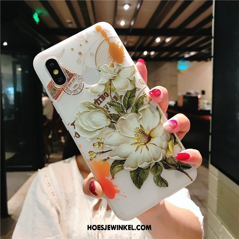 Xiaomi Redmi Note 5 Hoesje All Inclusive Schrobben Anti-fall, Xiaomi Redmi Note 5 Hoesje Chinese Stijl Rood Beige