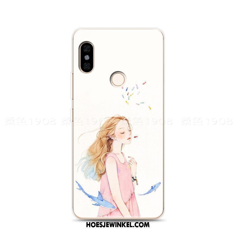 Xiaomi Redmi Note 5 Hoesje All Inclusive Vers Zacht, Xiaomi Redmi Note 5 Hoesje Kunst Mini Beige