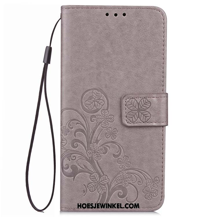 Xiaomi Redmi Note 5 Hoesje Folio Anti-fall Mini, Xiaomi Redmi Note 5 Hoesje Mobiele Telefoon Leren Etui Beige