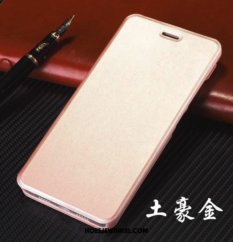 Xiaomi Redmi Note 5 Hoesje Folio Mini Wit, Xiaomi Redmi Note 5 Hoesje Hoge Hoes Beige