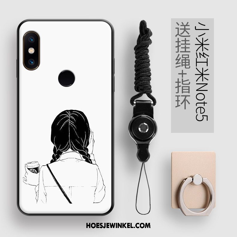 Xiaomi Redmi Note 5 Hoesje Kunst Dun Schrobben, Xiaomi Redmi Note 5 Hoesje Net Red Eenvoudige Beige