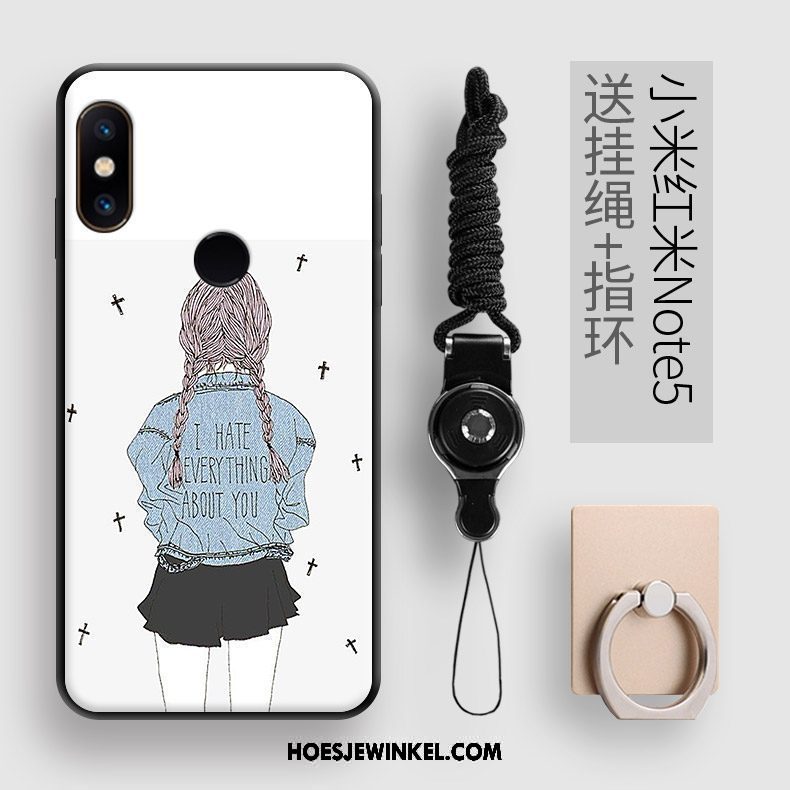 Xiaomi Redmi Note 5 Hoesje Kunst Dun Schrobben, Xiaomi Redmi Note 5 Hoesje Net Red Eenvoudige Beige