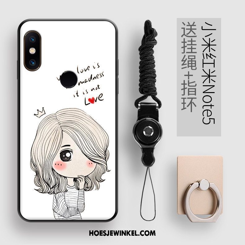 Xiaomi Redmi Note 5 Hoesje Kunst Dun Schrobben, Xiaomi Redmi Note 5 Hoesje Net Red Eenvoudige Beige