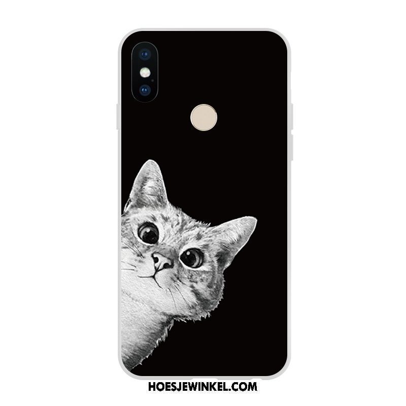 Xiaomi Redmi Note 5 Hoesje Lovers Zwart Hond, Xiaomi Redmi Note 5 Hoesje Mooie Mini Beige