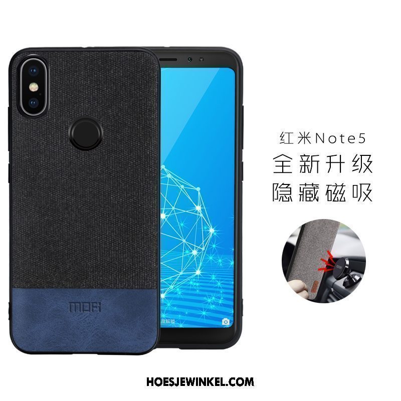 Xiaomi Redmi Note 5 Hoesje Magnetisch Mini Zwart, Xiaomi Redmi Note 5 Hoesje Rood Mobiele Telefoon Beige