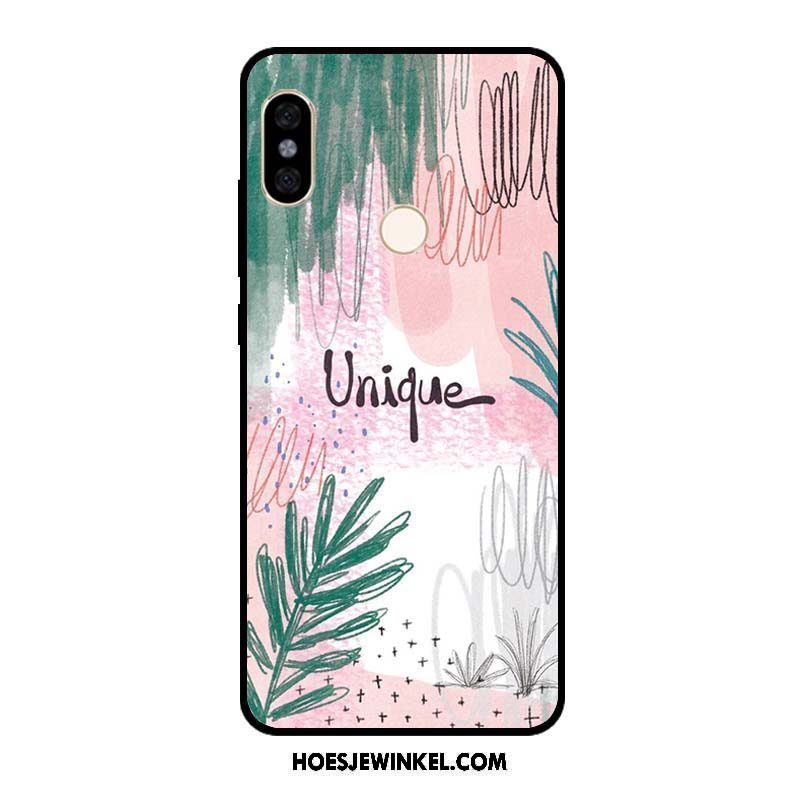 Xiaomi Redmi Note 5 Hoesje Scheppend Zacht Mini, Xiaomi Redmi Note 5 Hoesje Graffiti Persoonlijk Beige