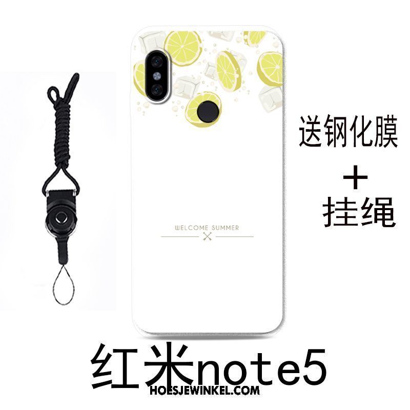 Xiaomi Redmi Note 5 Hoesje Siliconen Hoes Nieuw, Xiaomi Redmi Note 5 Hoesje Wit Bescherming Beige