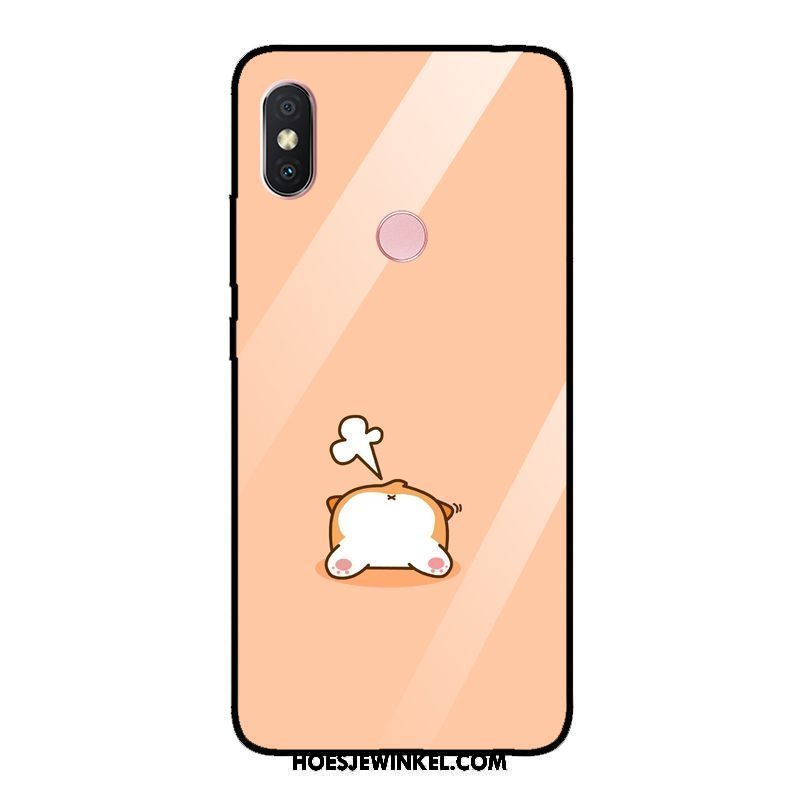 Xiaomi Redmi Note 5 Hoesje Spiegel Rood Geel, Xiaomi Redmi Note 5 Hoesje Zoet Mobiele Telefoon Beige