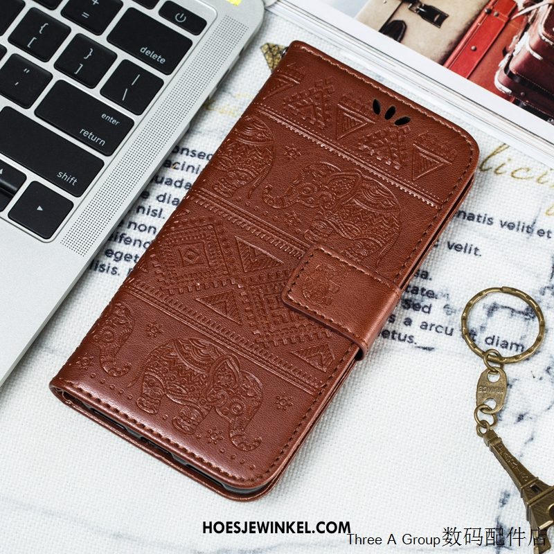 Xiaomi Redmi Note 8 Pro Hoesje Grote Reliëf Rood, Xiaomi Redmi Note 8 Pro Hoesje Mobiele Telefoon Blauw Beige