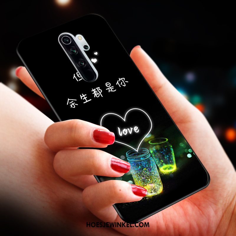 Xiaomi Redmi Note 8 Pro Hoesje Hanger Mobiele Telefoon Kat, Xiaomi Redmi Note 8 Pro Hoesje Anti-fall Rood Beige