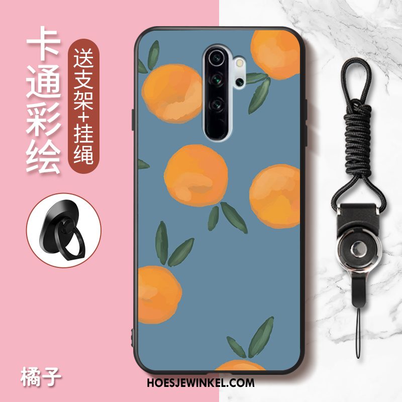 Xiaomi Redmi Note 8 Pro Hoesje Mooie Rood Mobiele Telefoon, Xiaomi Redmi Note 8 Pro Hoesje Anti-fall Spotprent Orange Beige