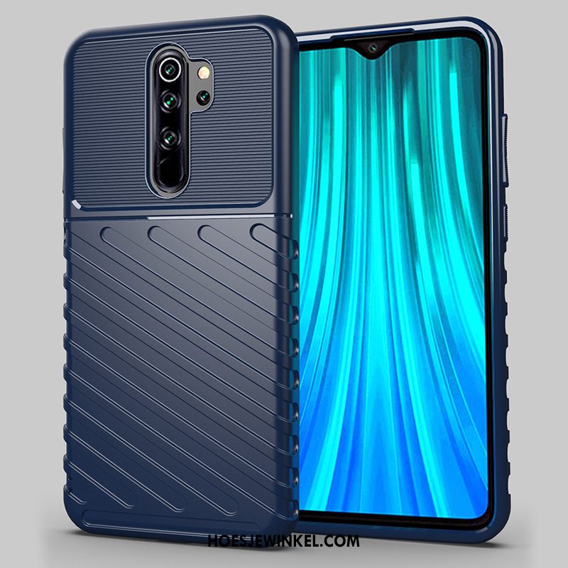 Xiaomi Redmi Note 8 Pro Hoesje Skärmskydd All Inclusive Bescherming, Xiaomi Redmi Note 8 Pro Hoesje Scheppend Zwart Beige