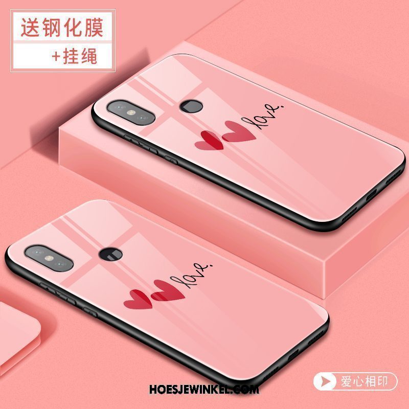 Xiaomi Redmi S2 Hoesje All Inclusive Mobiele Telefoon Glas, Xiaomi Redmi S2 Hoesje Roze Anti-fall Beige