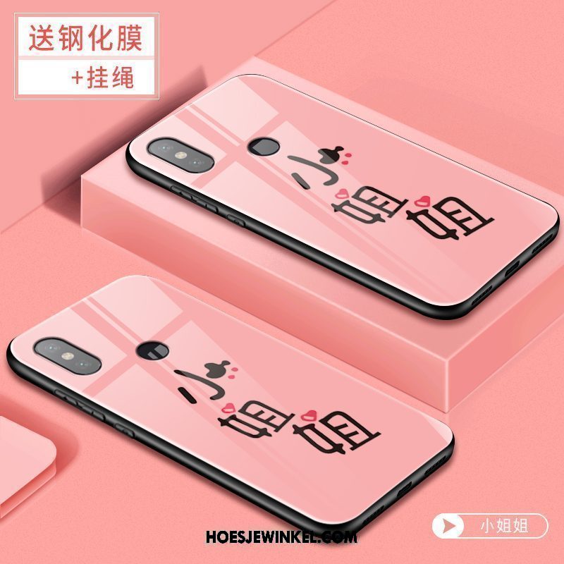 Xiaomi Redmi S2 Hoesje All Inclusive Mobiele Telefoon Glas, Xiaomi Redmi S2 Hoesje Roze Anti-fall Beige