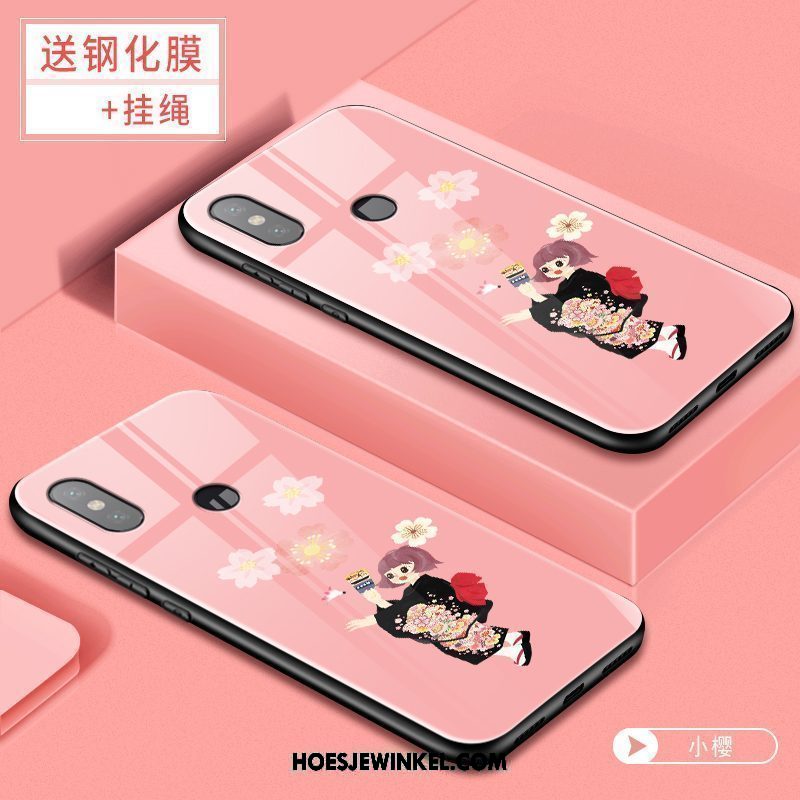 Xiaomi Redmi S2 Hoesje All Inclusive Mobiele Telefoon Glas, Xiaomi Redmi S2 Hoesje Roze Anti-fall Beige