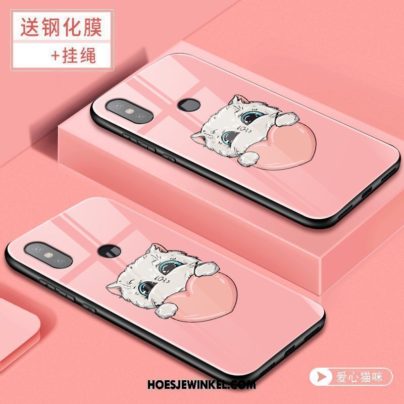 Xiaomi Redmi S2 Hoesje All Inclusive Mobiele Telefoon Glas, Xiaomi Redmi S2 Hoesje Roze Anti-fall Beige