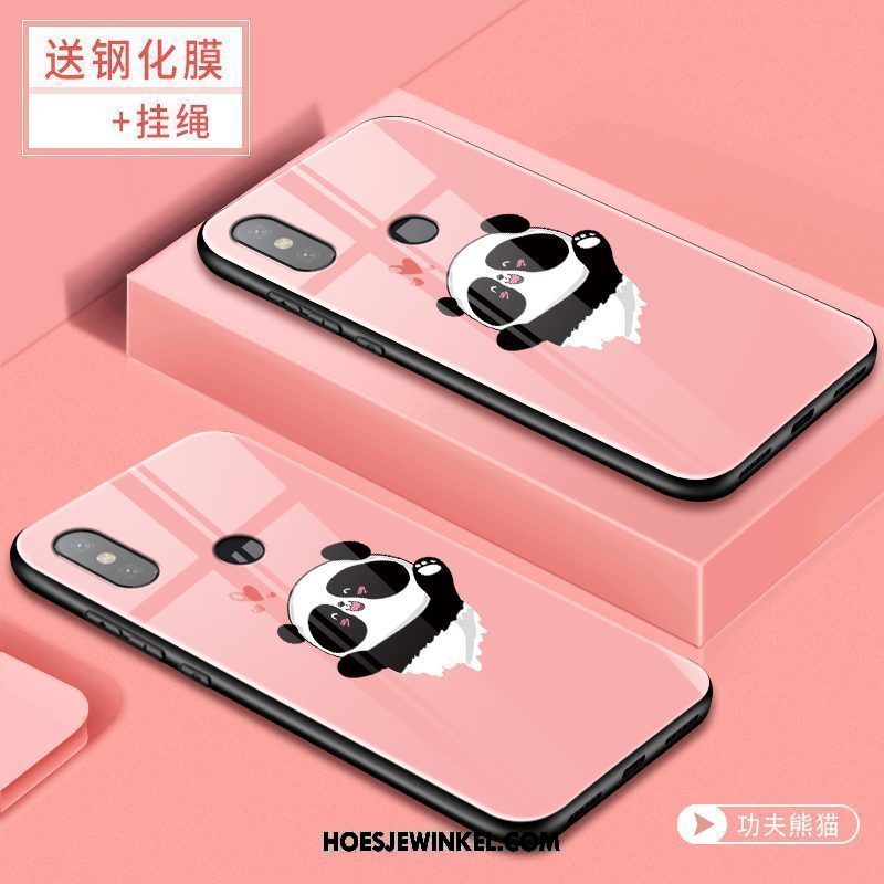 Xiaomi Redmi S2 Hoesje All Inclusive Mobiele Telefoon Glas, Xiaomi Redmi S2 Hoesje Roze Anti-fall Beige