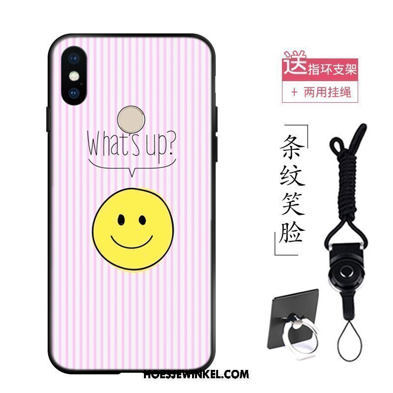 Xiaomi Redmi S2 Hoesje Hanger Pas Zacht, Xiaomi Redmi S2 Hoesje Geel Smiley Beige