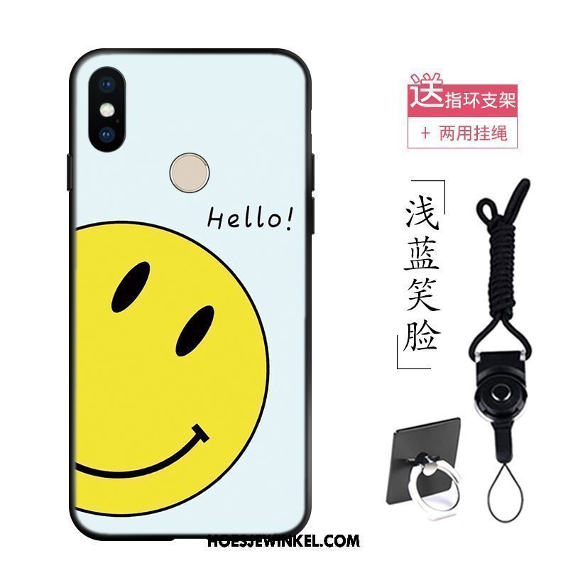 Xiaomi Redmi S2 Hoesje Hanger Pas Zacht, Xiaomi Redmi S2 Hoesje Geel Smiley Beige