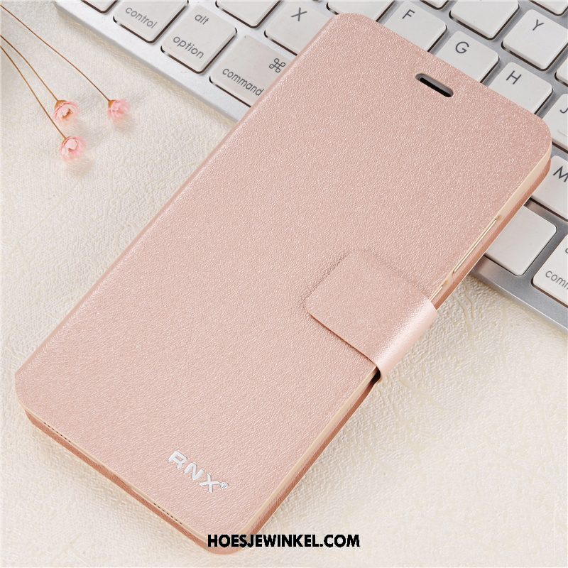 Xiaomi Redmi S2 Hoesje Leren Etui Bescherming Mobiele Telefoon, Xiaomi Redmi S2 Hoesje Rood Anti-fall Beige