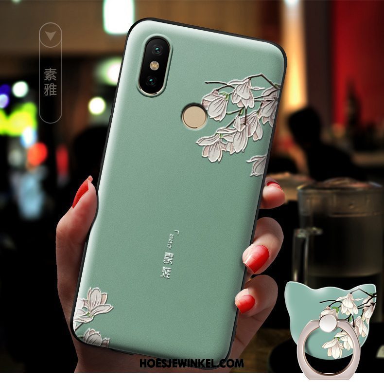 Xiaomi Redmi S2 Hoesje Spotprent Trend Reliëf, Xiaomi Redmi S2 Hoesje Roze Mini Beige