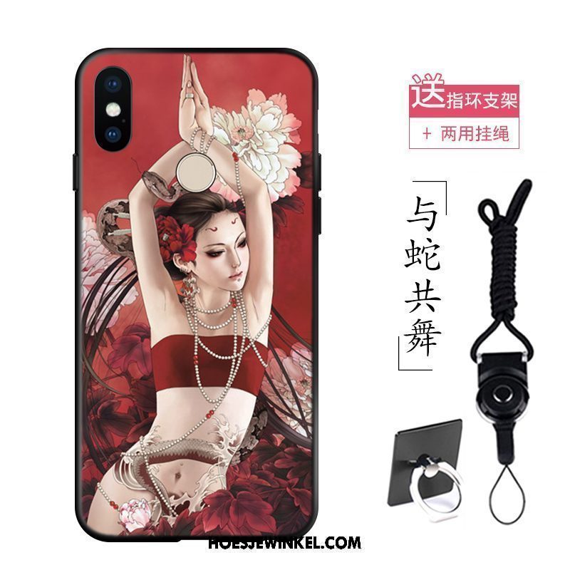 Xiaomi Redmi S2 Hoesje Tatoeage Zacht Mobiele Telefoon, Xiaomi Redmi S2 Hoesje Rood Siliconen Beige